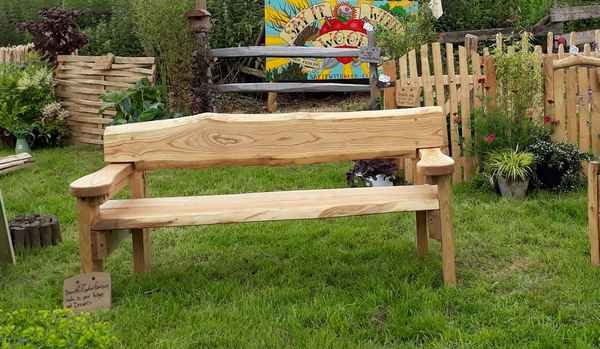 Cleft Chestnut 'Arthur' bench with arms Cleft Chestnut 'Arthur' bench with arms