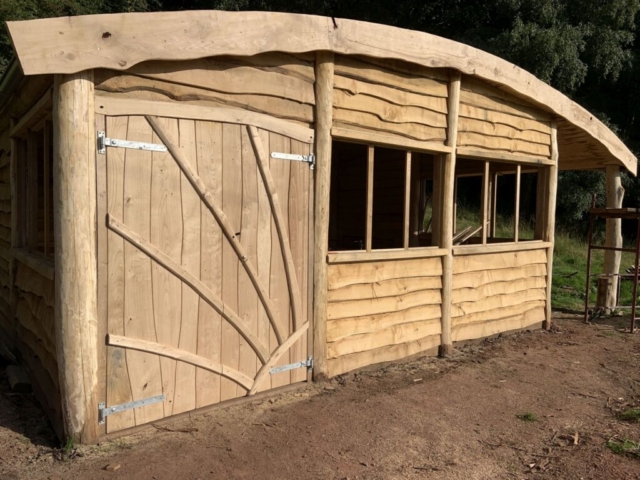 Outdoor classroom Chestnut, Oak and Larch cladding were used to build this outdoor classroom in Monmouth