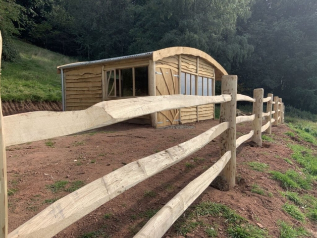 Outdoor classroom Chestnut, Oak and Larch cladding were used to build this outdoor classroom in Monm