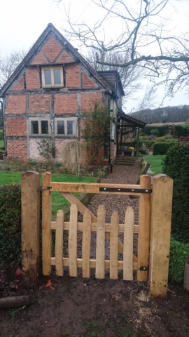 Sawn Oak and Cleft Chest West Midlands gate Rustic Sawn Oak and Cleft Chest West Midlands gate