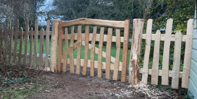Harvest gate and picket fencing Harvest gate and picket fencing