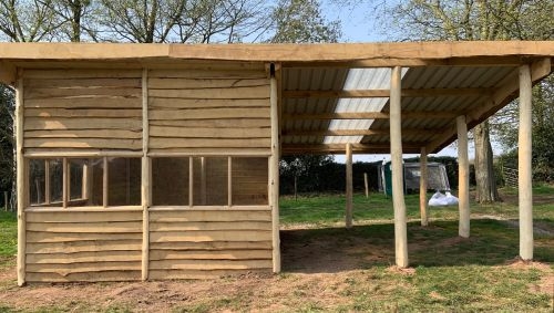 An outdoor classroom for a local college
