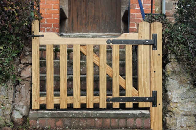 Sawn Church gate with re-furbished hinges Sawn Church gate with re-furbished hinges