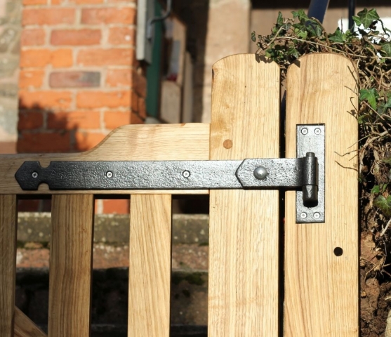 Church Gate using refurbished hinges Church Gate using refurbished hinges