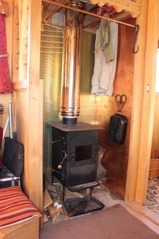 Burner area in Showmans wagon Burner area in Showmans wagon