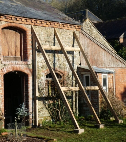 This Peach is protected when needed by adding fleece to this Chestnut frame A Chestnut frame protects this Peach with fleece when needed