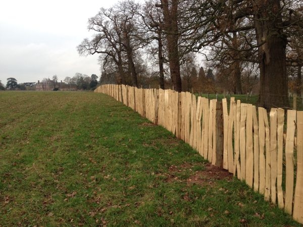 15 Agricultural grade post and rail with wide pales Agricultural grade cleft Chestnut post and rail with wide pales