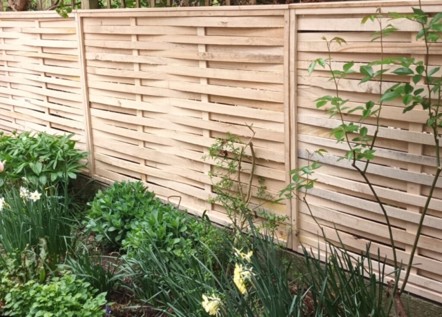 Framed sawn lath panels made from Chestnut Framed sawn lath panels made from Chestnut